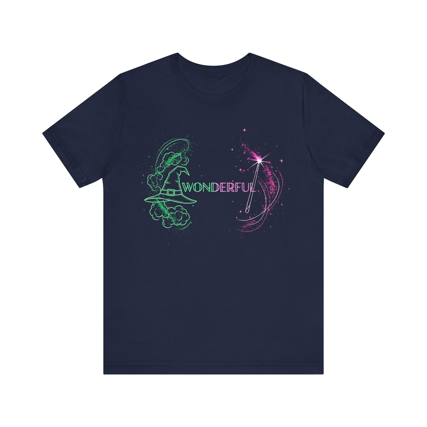 Wonderful Broadway Inspired T-Shirt, Magical Theater Graphic Tee, Green And Pink Sparkle Design, Unisex Gift For Musical Fans And Performers