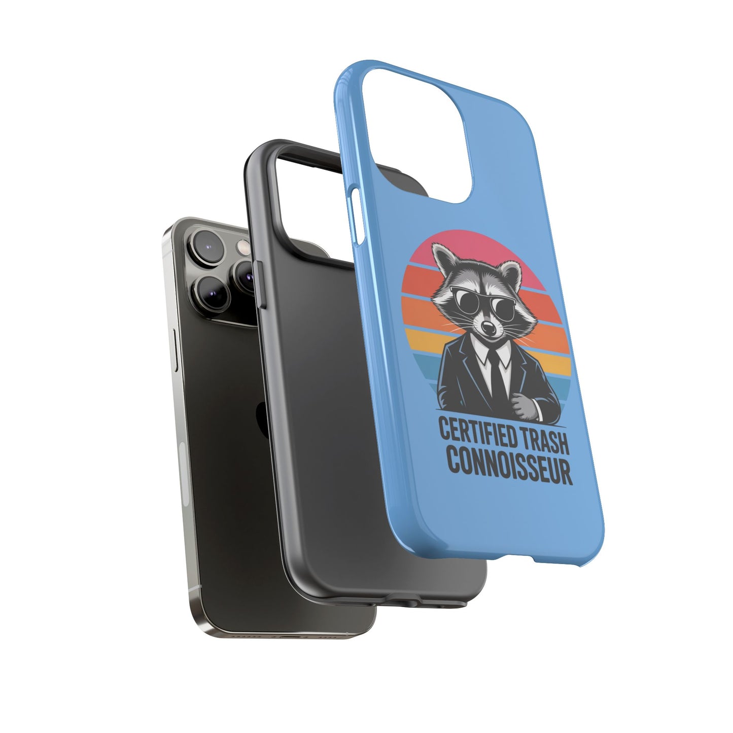 Humorous Raccoon Phone Case - Certified Trash Connoisseur