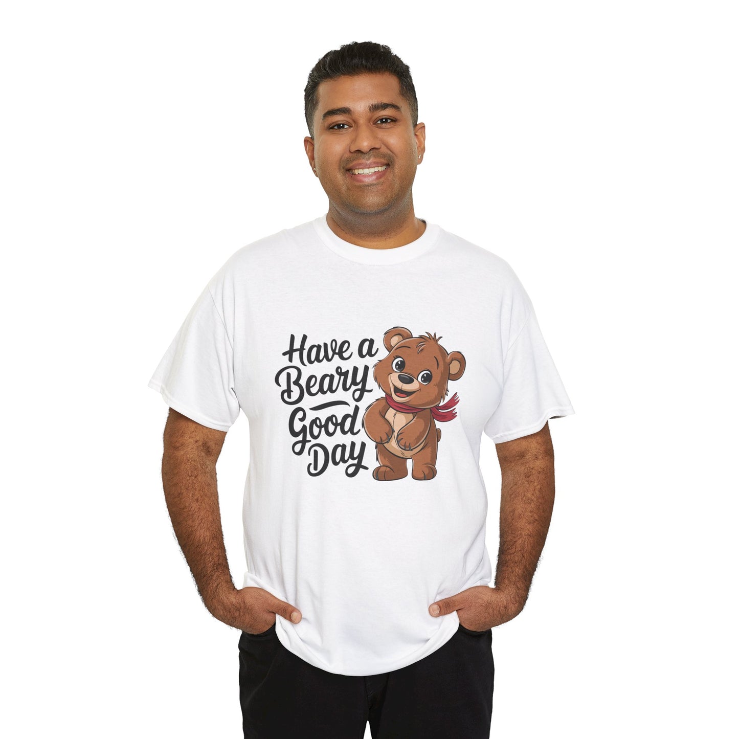 Bear Graphic Tee, Cute Bear Shirt, Funny Animal Tee, Bear Lover Gift, Casual Bear Top, Have a Beary Good Day Shirt