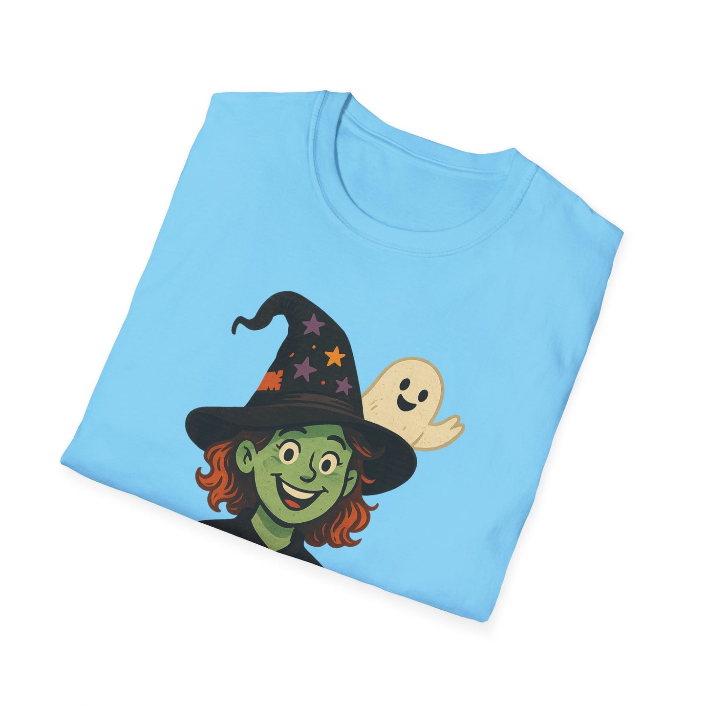 Witch Way to the Boos Halloween Shirt | Cute Witch and Ghost T-Shirt | Spooky Season Graphic Tee | Funny Halloween Costume Top