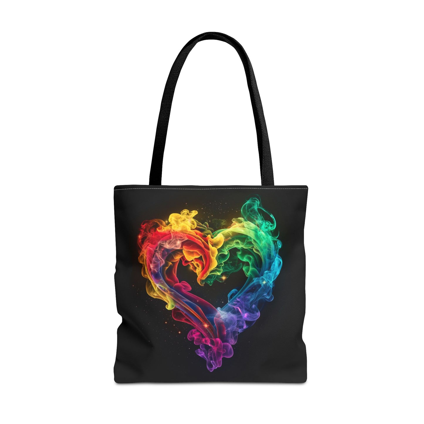 Colorful Smoke Heart Tote