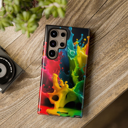 Vibrant Splash Samsung Phone Case - Tough Spectrum Splash Samsung Case