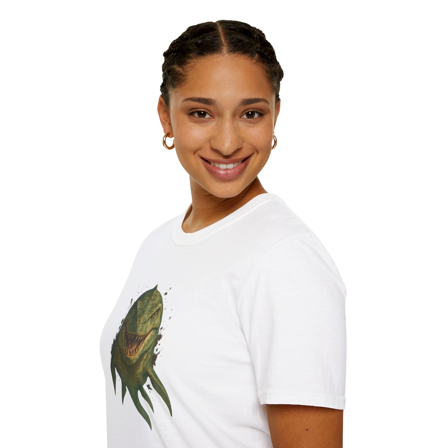 Watercolor Mosasaurus T-Shirt | Prehistoric Sea Dinosaur Tee | Fossil Lover Gift | Unisex Cotton Graphic Shirt Jurassic Tee