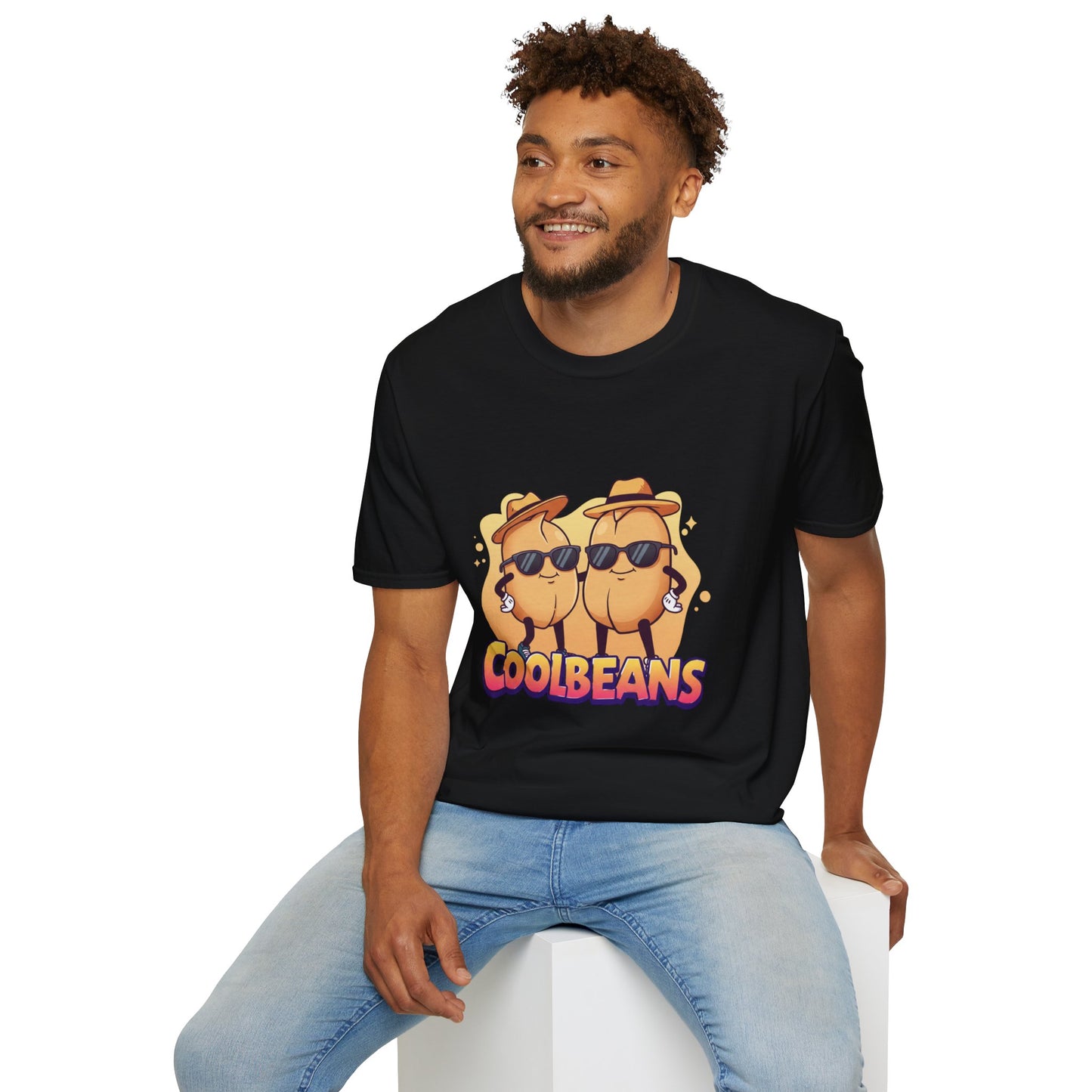 Cool Beans T-Shirt - Two Cooler-Than-Cool Beans With Sunglasses, Quirky Food-Pun Gift Tee for Him, Her or Besties - Perfect Humor and Style