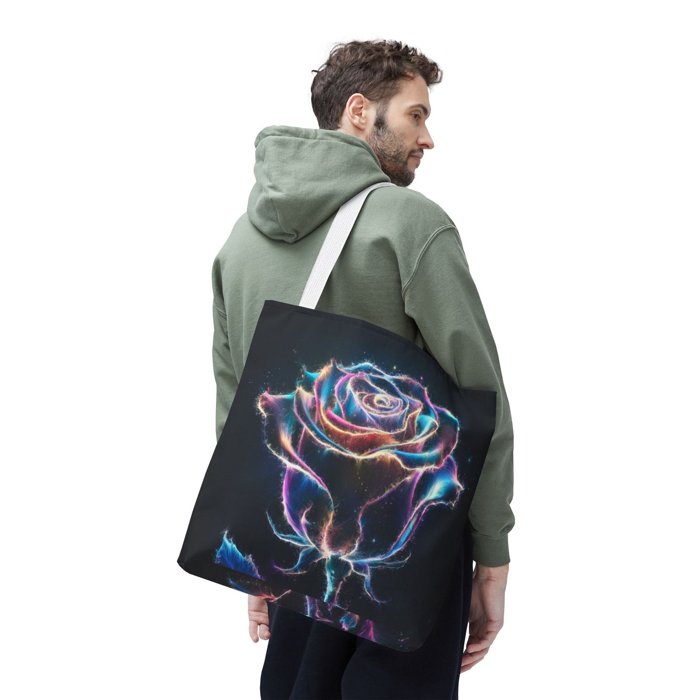 Glowing Rose Tote Bag