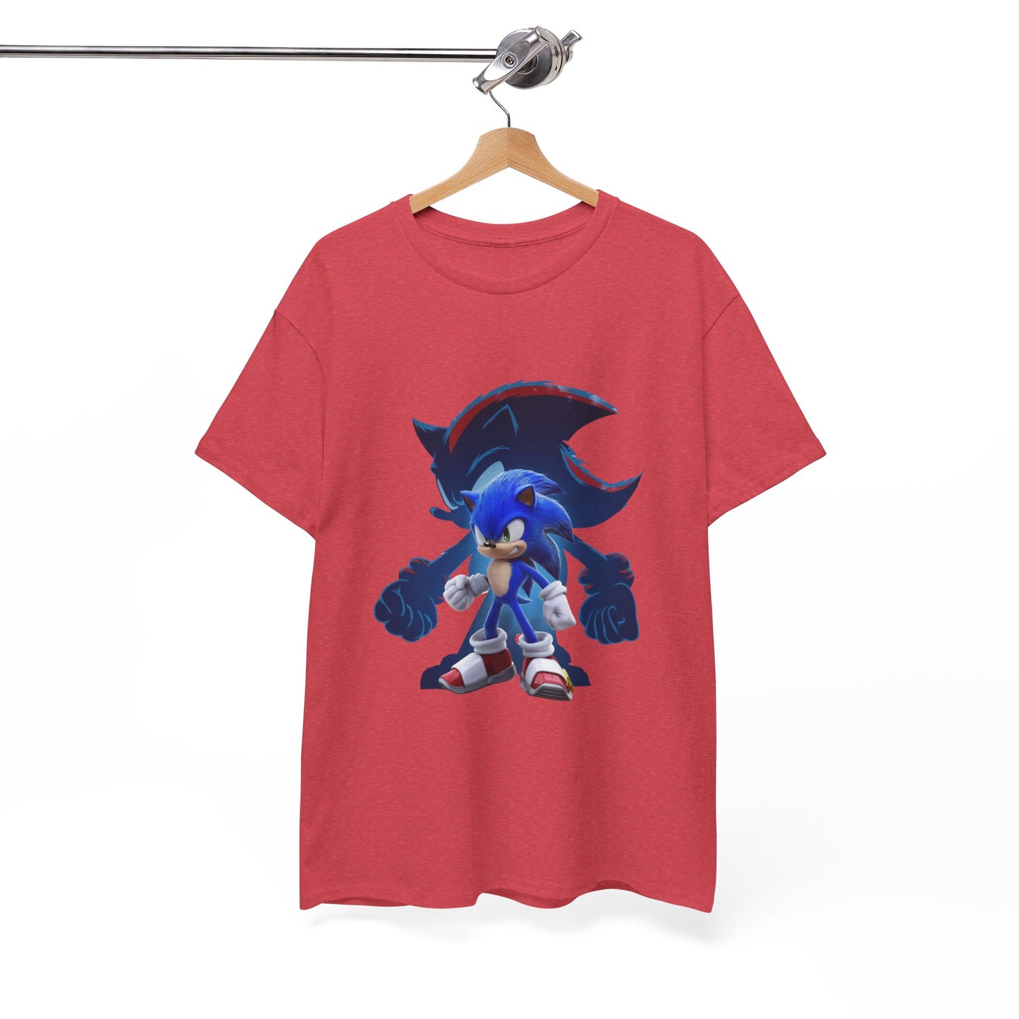 Blue Speed Hero Graphic Tee | Retro Gaming Legend T-Shirt | Fan Inspired Gamer Apparel | Cool Vintage Style Unisex Shirt for Adults & Teens