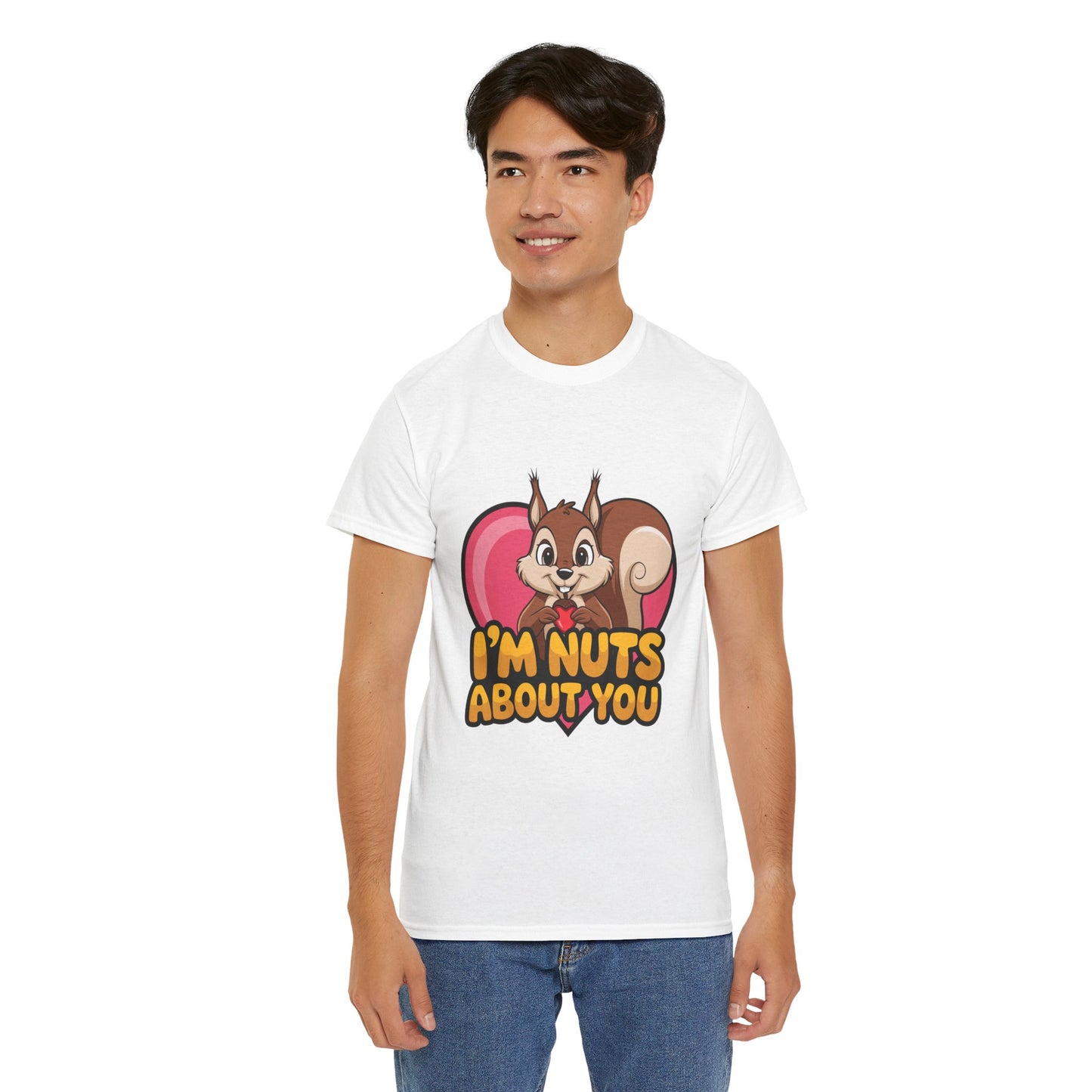 I’m Nuts About You Shirt, Funny Valentine Shirt, Squirrel Love T Shirt, Cute Animal Pun Tee, Valentine Gift For Him Her