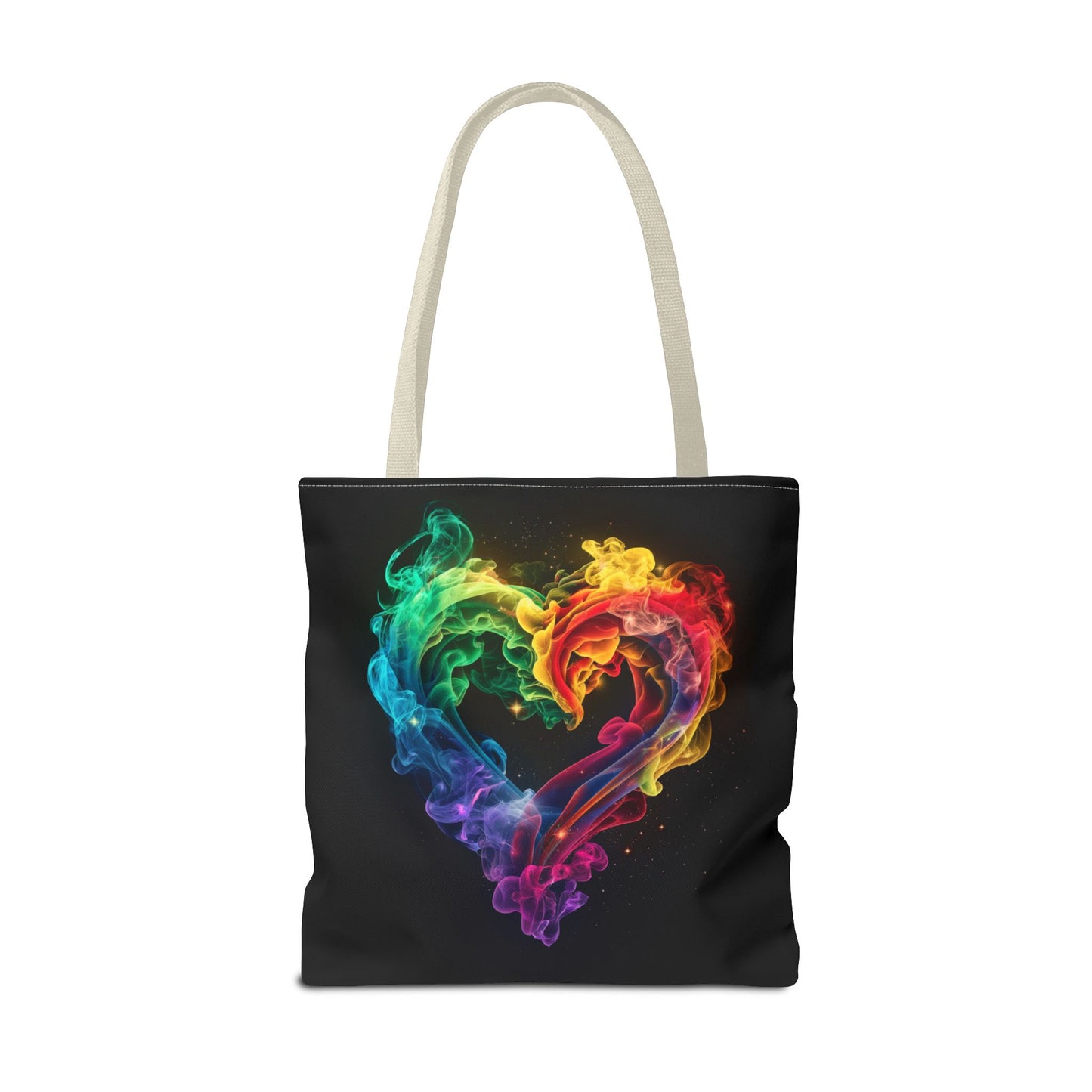 Colorful Smoke Heart Tote