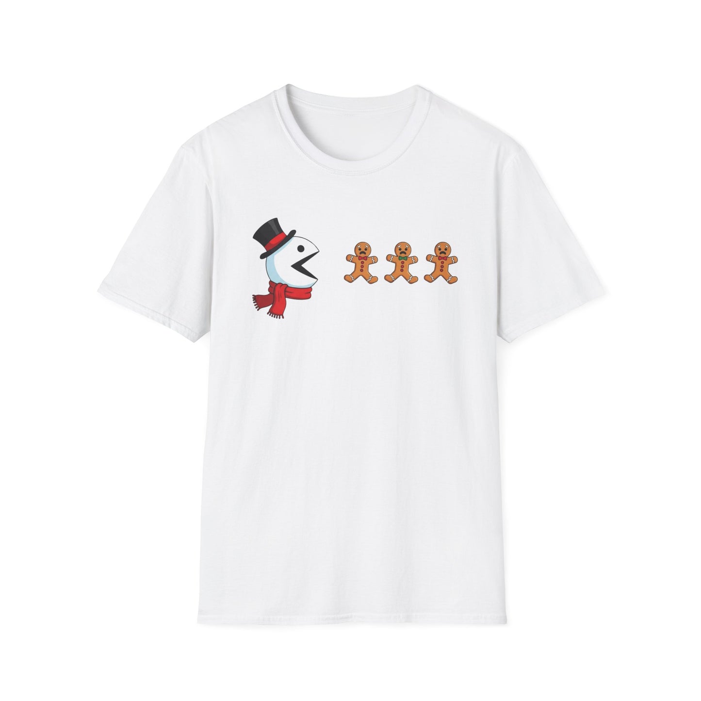Funny Snowman And Gingerbread T-Shirt, Cute Christmas Tee, Holiday Humor Shirt, Festive Graphic Tee For Men And Women, Winter Gift Idea