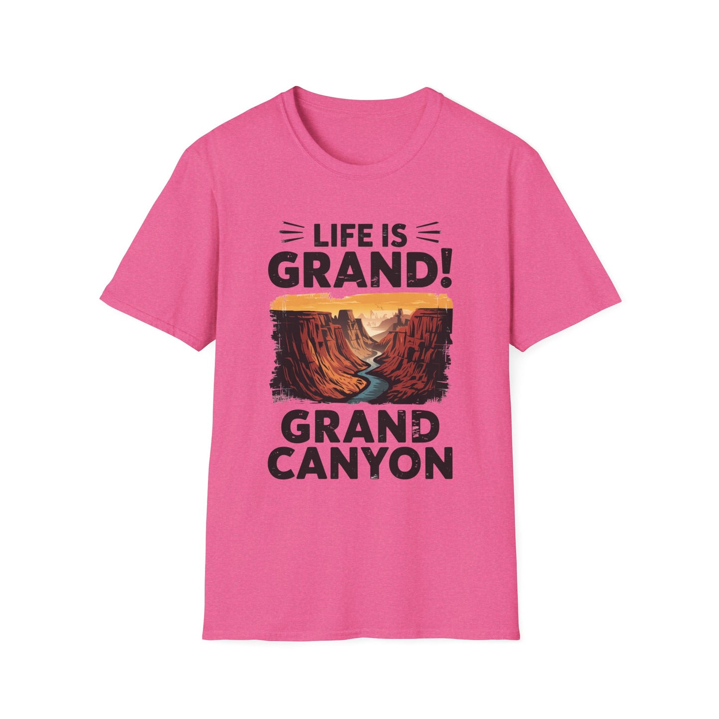 Life is Grand T-Shirt – Grand Canyon Graphic Tee | Funny National Park Shirt | Arizona Souvenir | Unisex Hiking Travel Gift Tee