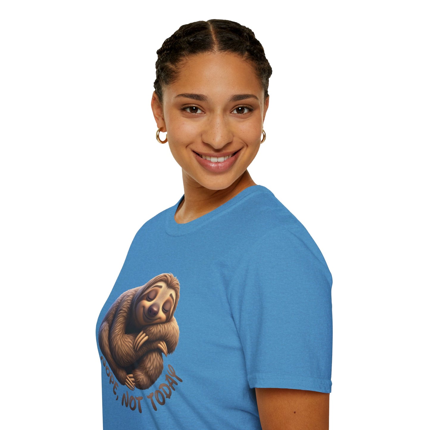 Nope Not Today Sloth T-Shirt, Funny Lazy Day Shirt, Cute Animal Lover Tee, Relaxed Humor Top, Chill Gift Idea For Men And Women