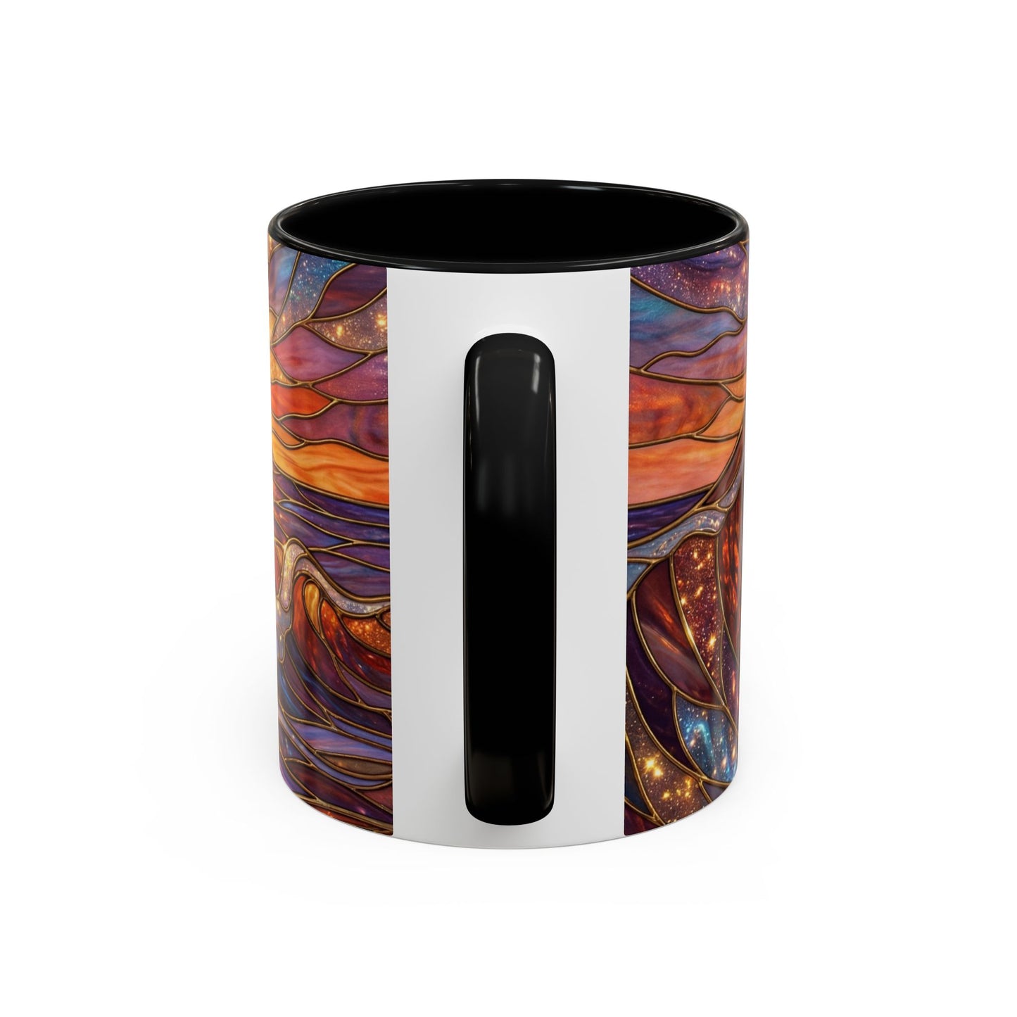 Stained Glass Wave Mug, Ocean Sunset Coffee Cup, Vibrant Beach Art, Sea Lover Gift, Mosaic Tea Cup, Summer Kitchen Decor, Nature Drinkware
