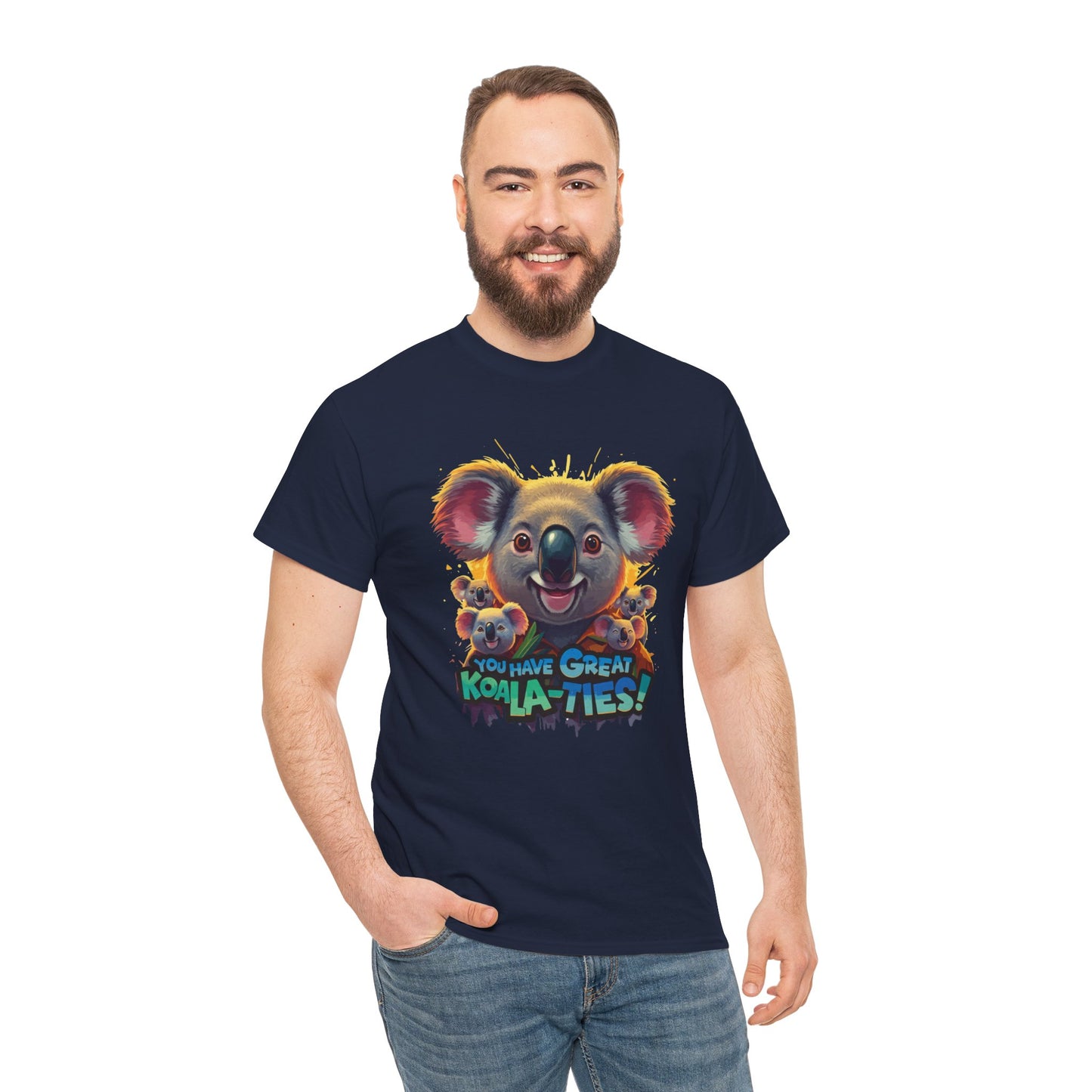 You Have Great Koala‑ties Tee – Cute Koala Pun T‑Shirt, Animal Lover Gift, Funny Wildlife Graphic, Unisex Casual Tee