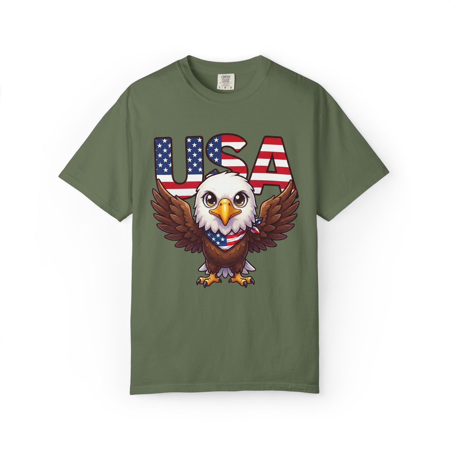 USA Eagle Shirt, Patriotic Comfort Colors Shirt, American Flag Eagle T Shirt, Fourth Of July Shirt, Freedom Graphic Tee, USA Pride Shirt