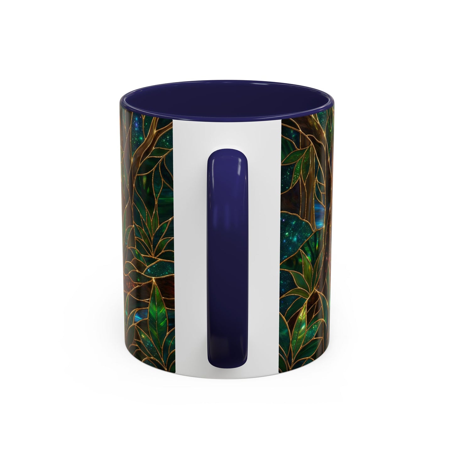 Stained Glass Tiger Mug, Tiger Coffee Cup, Wildlife Art Mug, Jungle Tiger Gift, Animal Lover Mug, Nature Inspired Coffee Cup