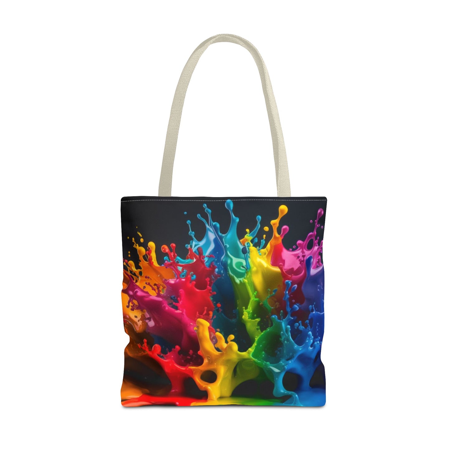 Colorful Splash Tote Bag - Vibrant Art for Every Occasion