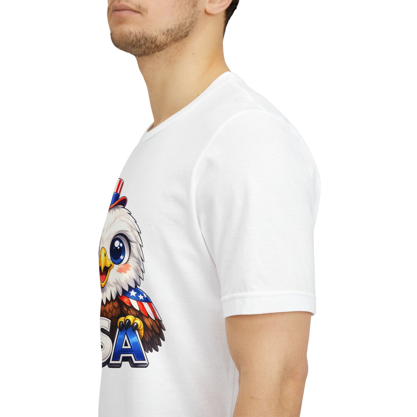 Cute USA Eagle Shirt, Patriotic Eagle T Shirt, Fourth Of July Shirt, American Flag Eagle Tee, Freedom Graphic Shirt, USA Pride Top