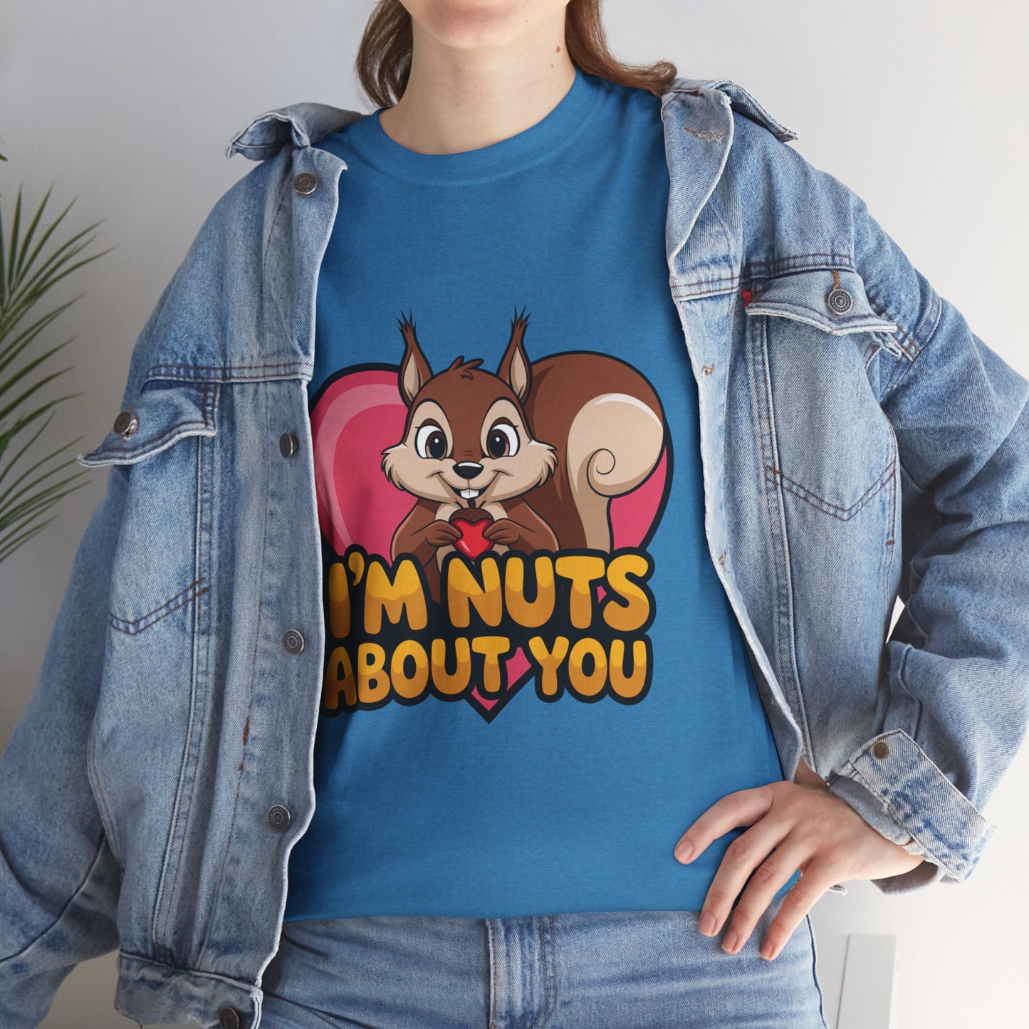 I’m Nuts About You Shirt, Funny Valentine Shirt, Squirrel Love T Shirt, Cute Animal Pun Tee, Valentine Gift For Him Her