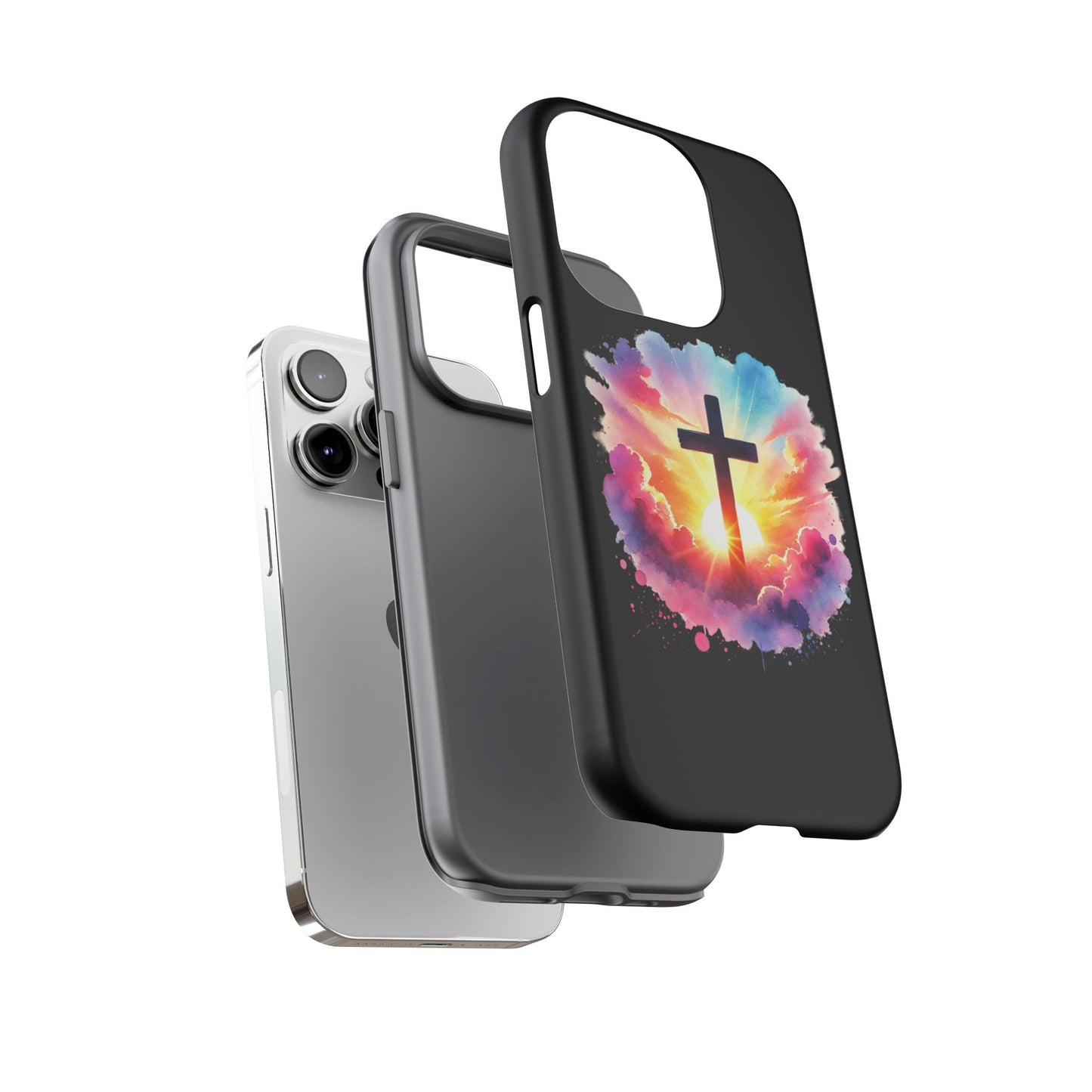 Inspirational Cross iPhone Case Christian Phone Case Easter iPhone Case Faith Based Case Easter iPhone Case