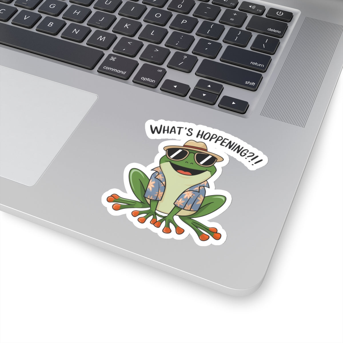 Sticker What's Hoppening Frog Pun