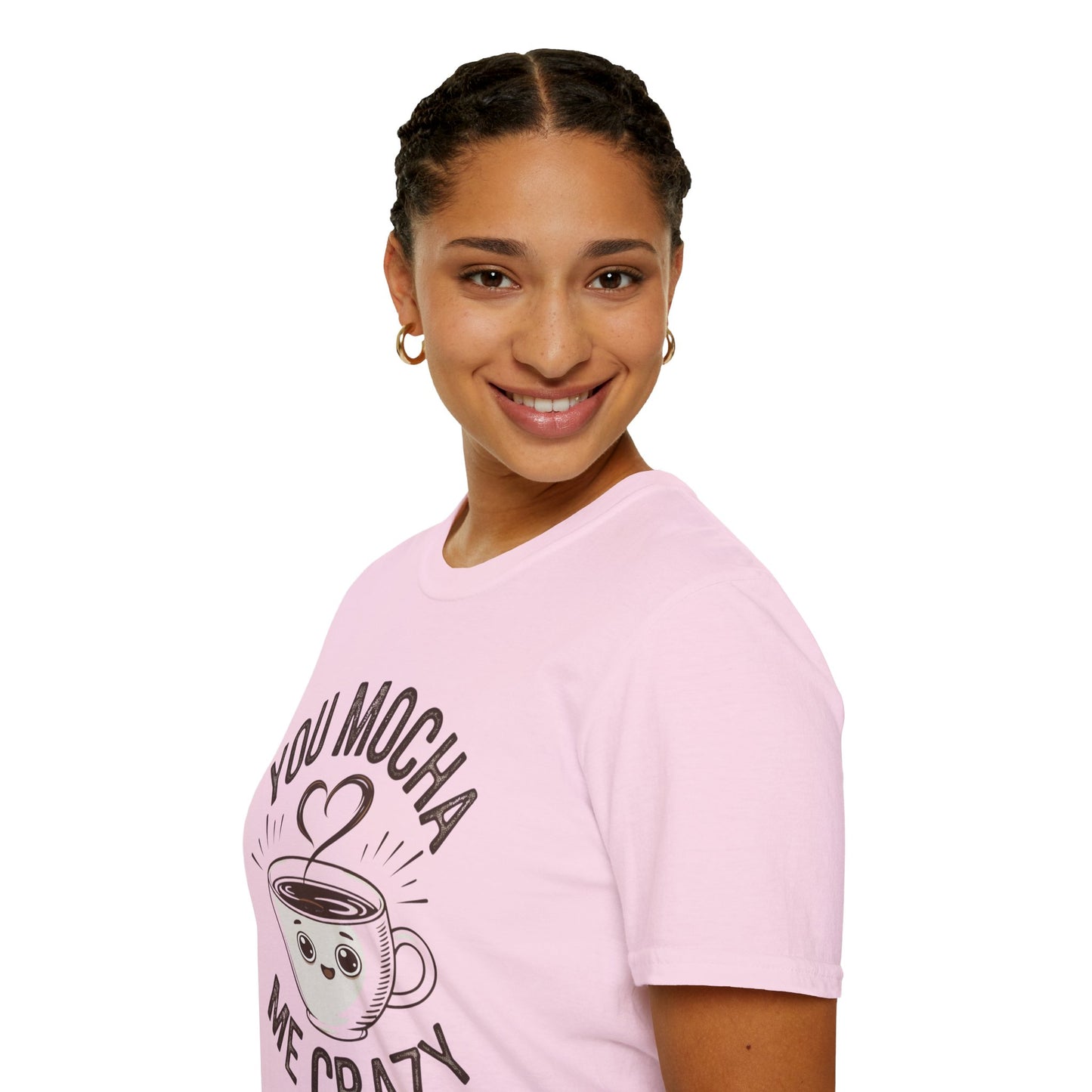 You Mocha Me Crazy T-Shirt - Cute Coffee Pun Graphic Tee - Funny Coffee Lover Shirt - Foodie Gift - Barista Humor Tee - Unisex XS-5XL