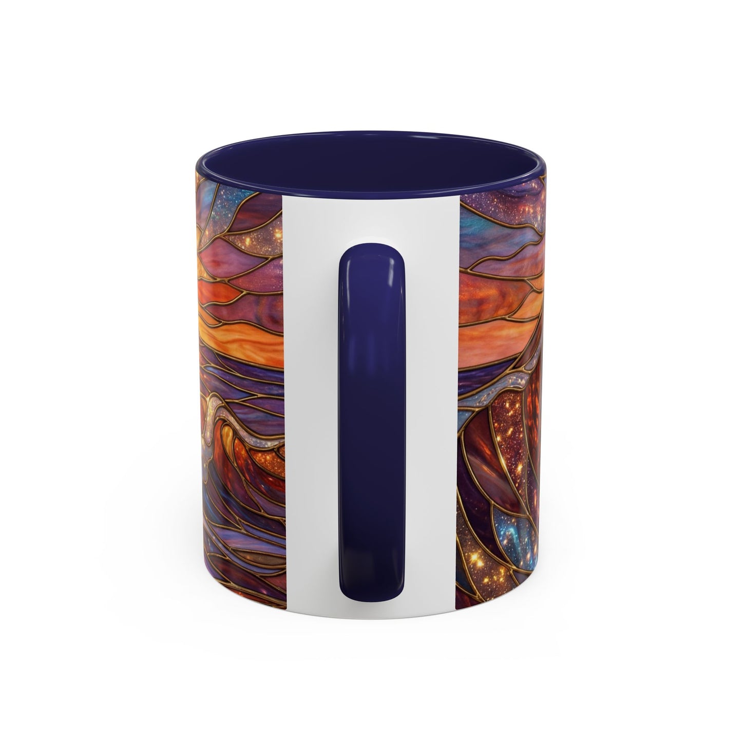 Stained Glass Wave Mug, Ocean Sunset Coffee Cup, Vibrant Beach Art, Sea Lover Gift, Mosaic Tea Cup, Summer Kitchen Decor, Nature Drinkware