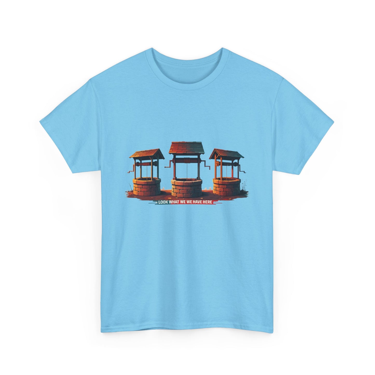Funny “Well Well Well” T-Shirt • Pun Graphic Tee with Wishing Wells • Retro Vintage Humor Shirt • Gift for Pun Lovers & Joke Fans