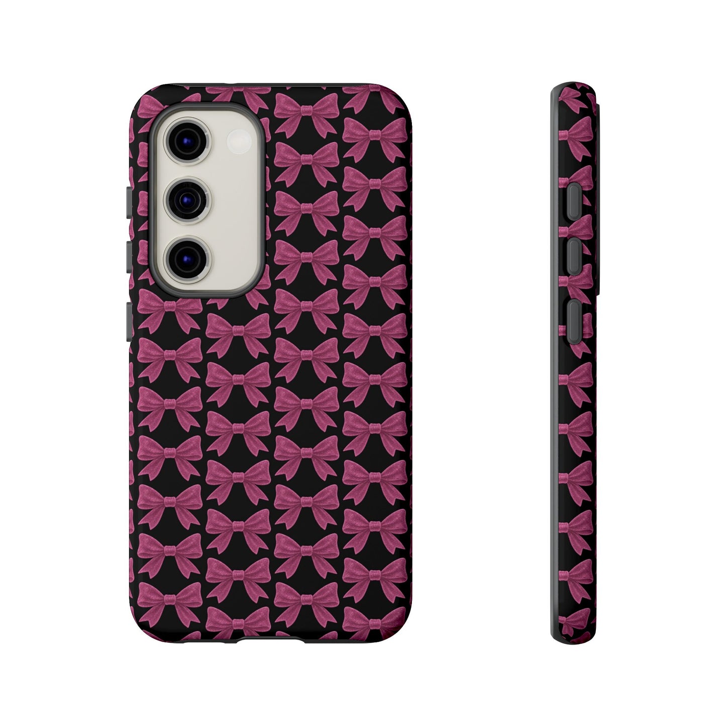 Pink Bow Samsung Case Coquette Aesthetic Phone Cover Cute Girly Phone Case Glossy Y2K Accessory Kawaii Samsung Case Gift
