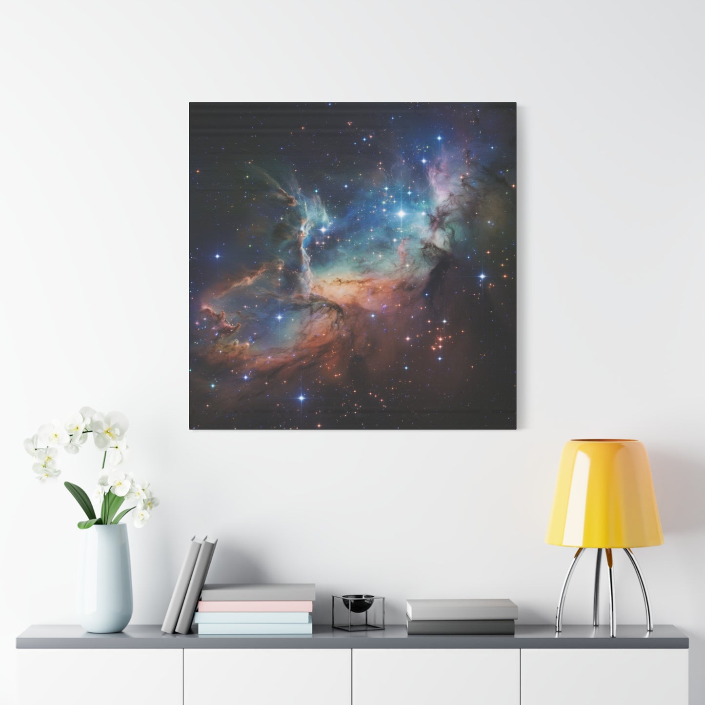 Cosmic Art Canvas Nebula Wall Decor Space Art Galactic Home Decor Modern Art Office Decor