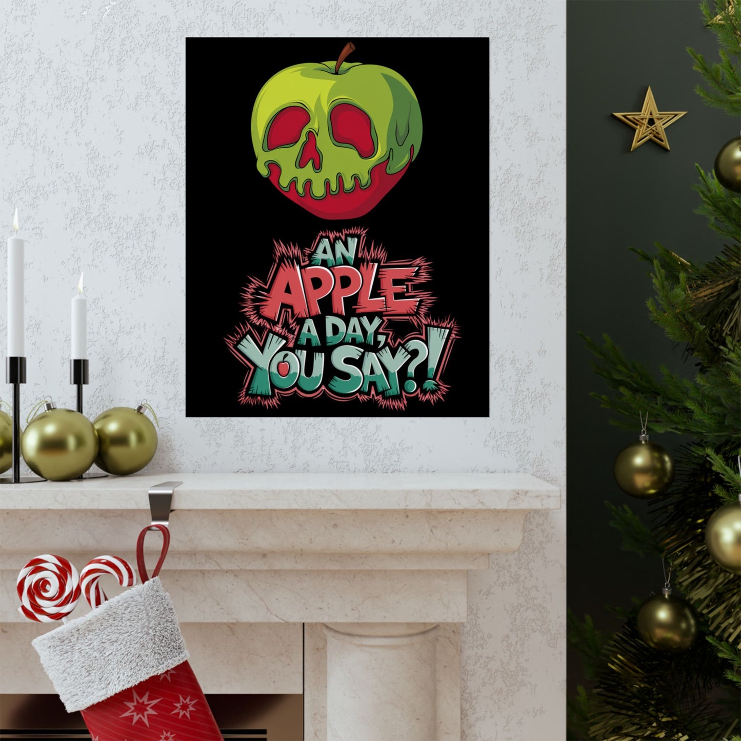 Vertical Poster - Poison Apple 'An Apple a Day You Say'