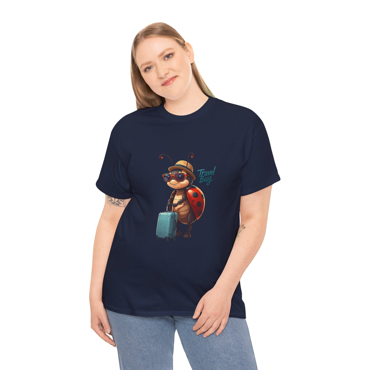 Travel Bug T-Shirt – Cute Ladybug Travel Tee | Funny Wanderlust Shirt for Travel Lovers | Unisex Graphic Tee Gift for Adventurers