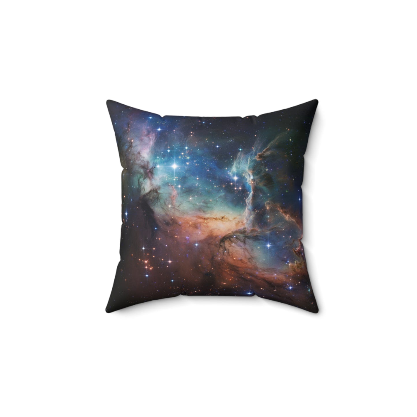 Square Pillow with Starry Cosmic Cover Galactic Pillow Space Decor Dorm Room Decor Starry Pillow