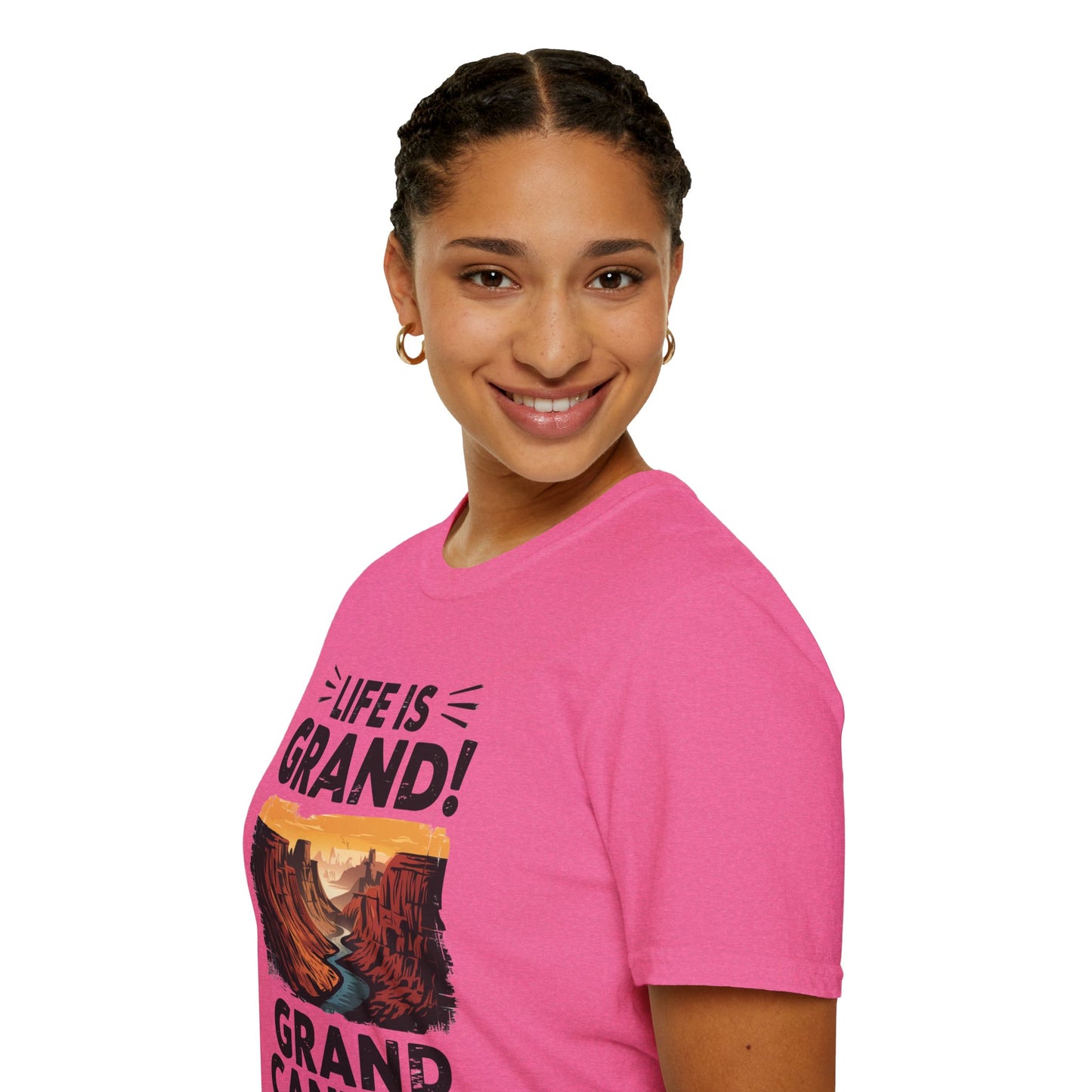 Life is Grand T-Shirt – Grand Canyon Graphic Tee | Funny National Park Shirt | Arizona Souvenir | Unisex Hiking Travel Gift Tee