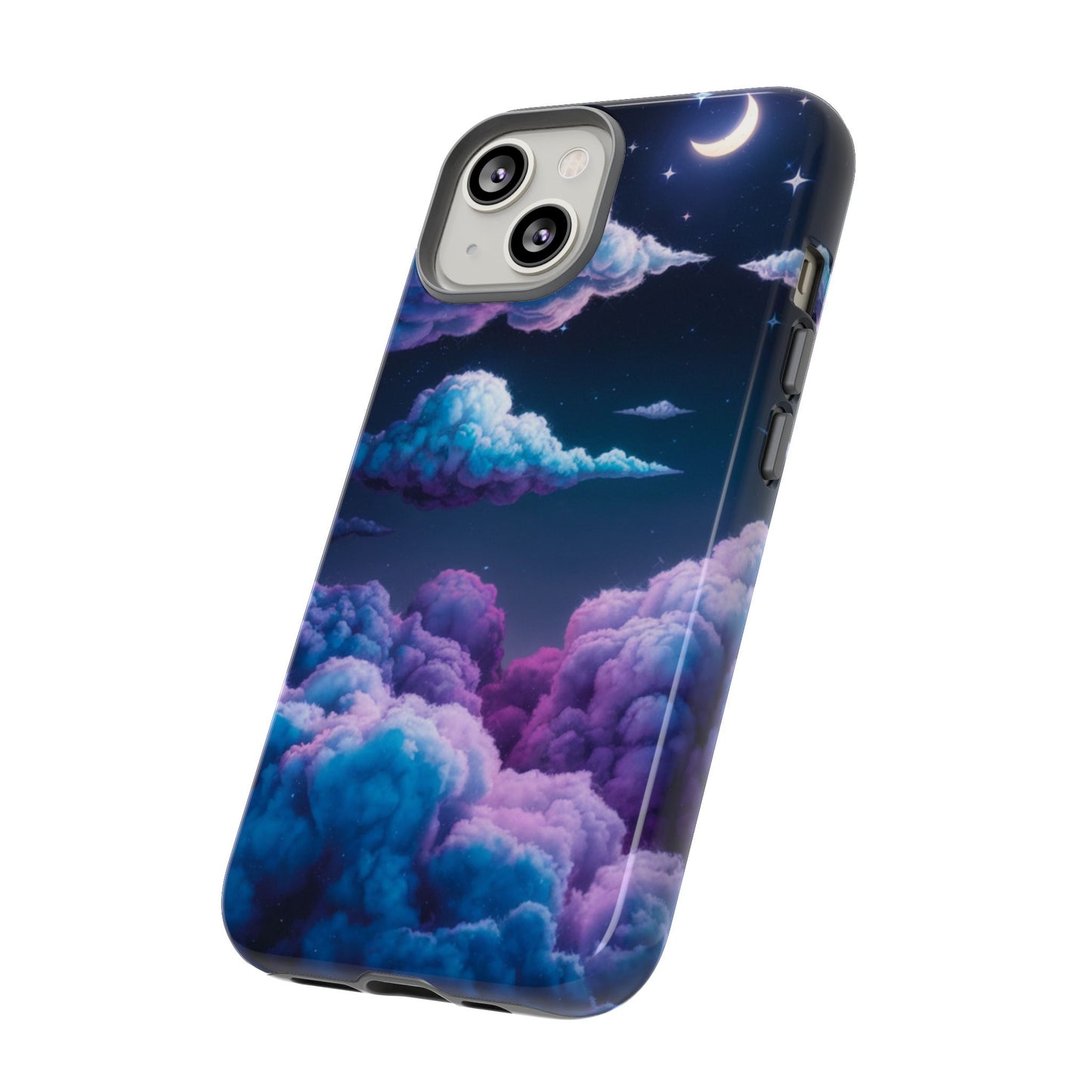 Dreamy Clouds & Moon Tough iPhone Case
