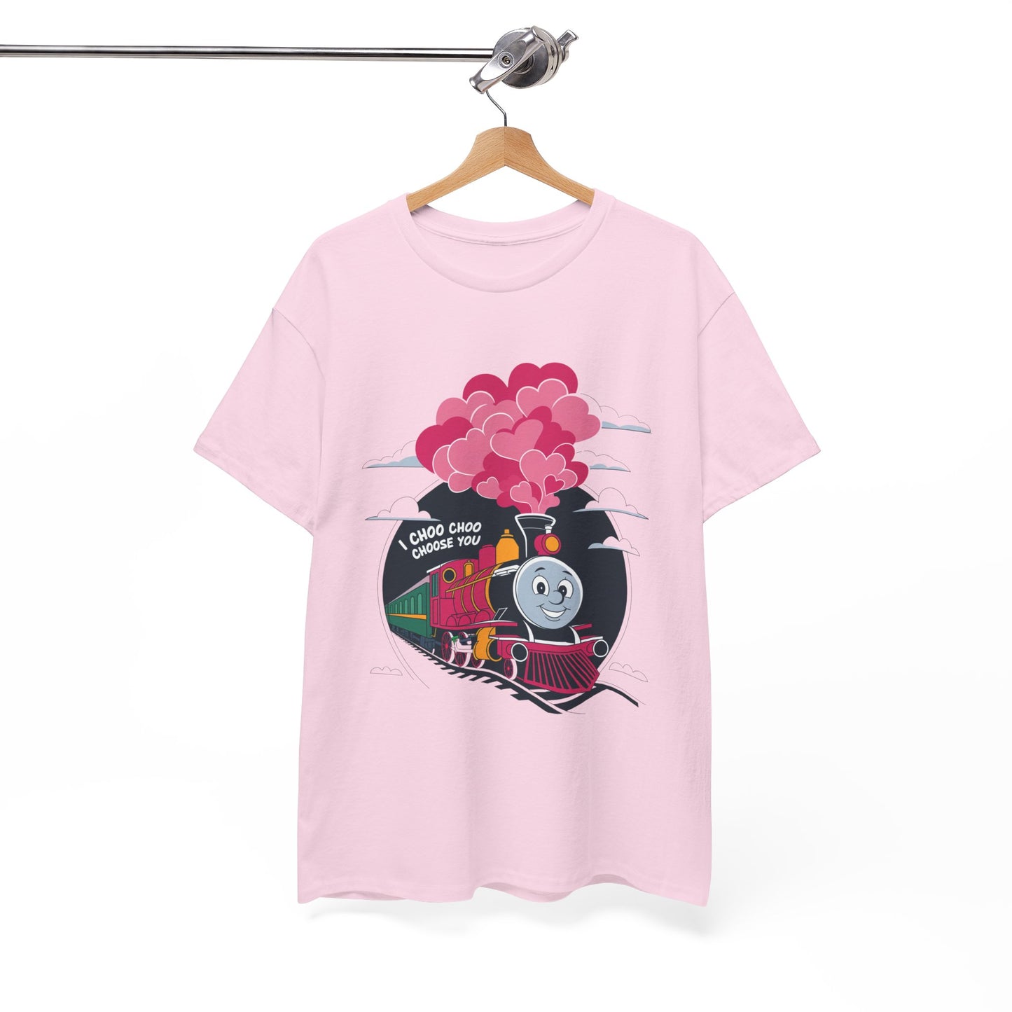 I Choo Choo Choose You Shirt, Cute Train Valentine Tee, Funny Love Graphic TShirt, Romantic Gift For Him Her, Valentine Pun Shir