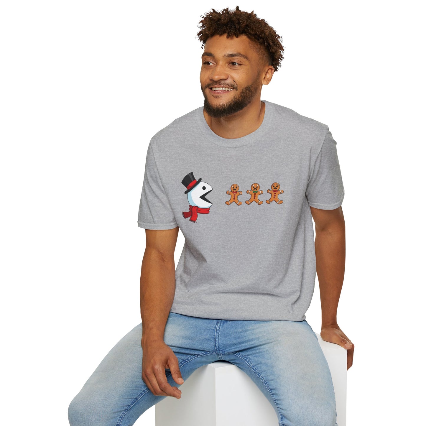 Funny Snowman And Gingerbread T-Shirt, Cute Christmas Tee, Holiday Humor Shirt, Festive Graphic Tee For Men And Women, Winter Gift Idea