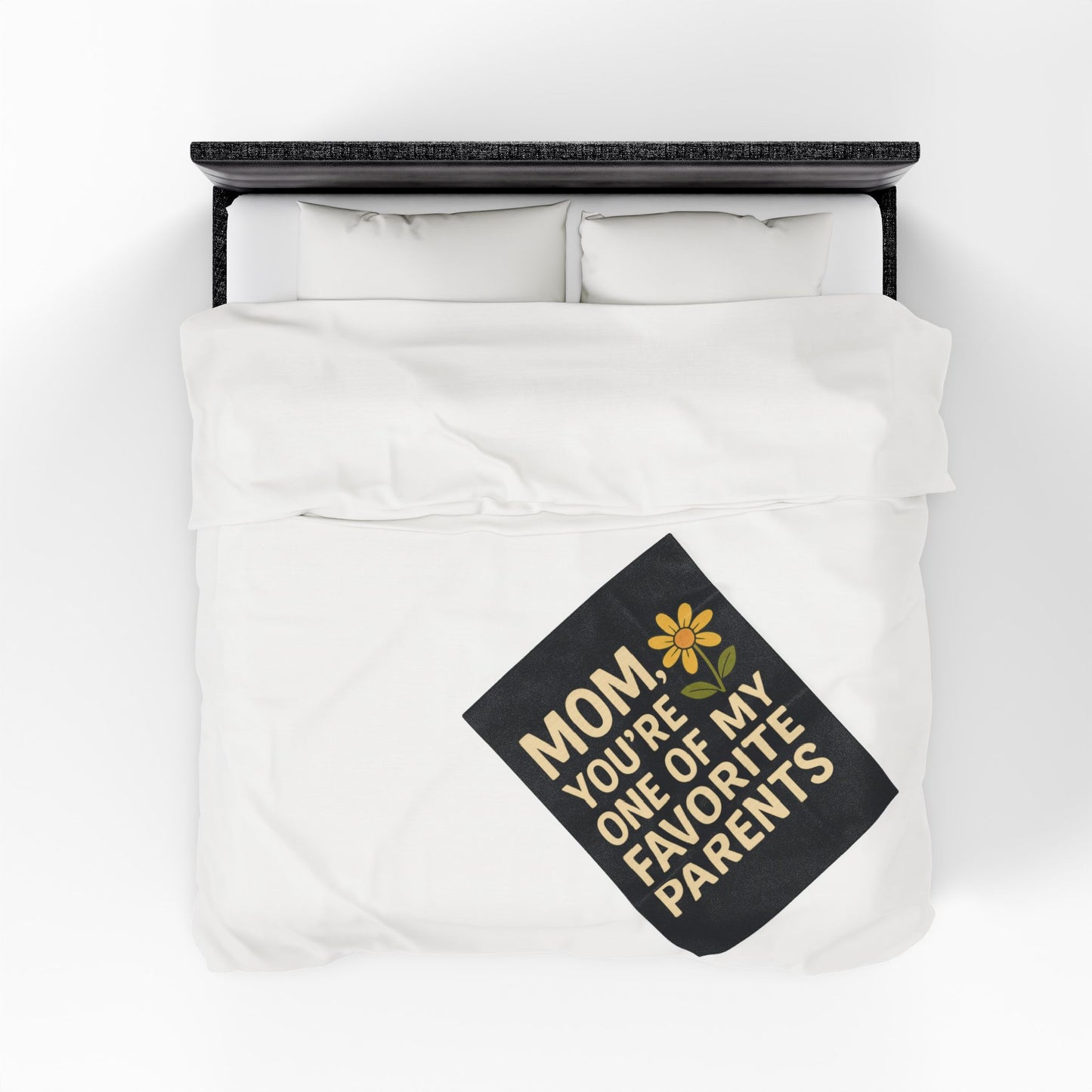 Velveteen Plush Blanket - Mom You're One of My Favorite Parents Mother's Day Throw Blanket Mom Decor