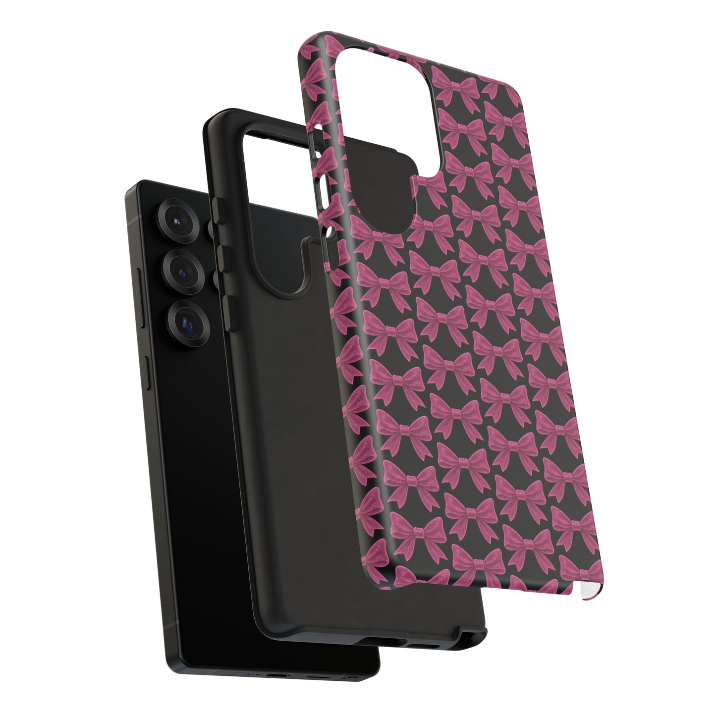 Pink Bow Samsung Case Coquette Aesthetic Phone Cover Cute Girly Phone Case Glossy Y2K Accessory Kawaii Samsung Case Gift