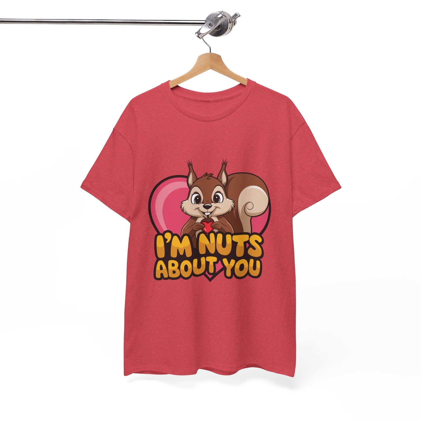I’m Nuts About You Shirt, Funny Valentine Shirt, Squirrel Love T Shirt, Cute Animal Pun Tee, Valentine Gift For Him Her