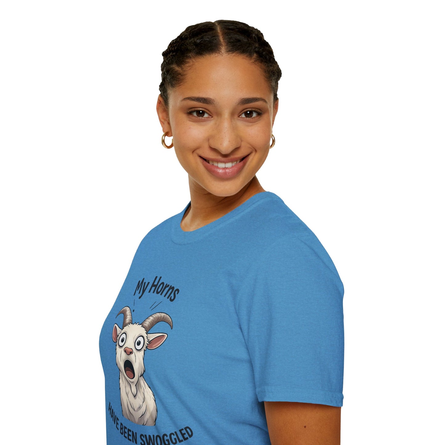 Funny Goat Shirt, Hornswoggled Shirt, My Horns Have Been Swoggled, Goat Pun T Shirt, Animal Humor Tee, Silly Wordplay Shirt