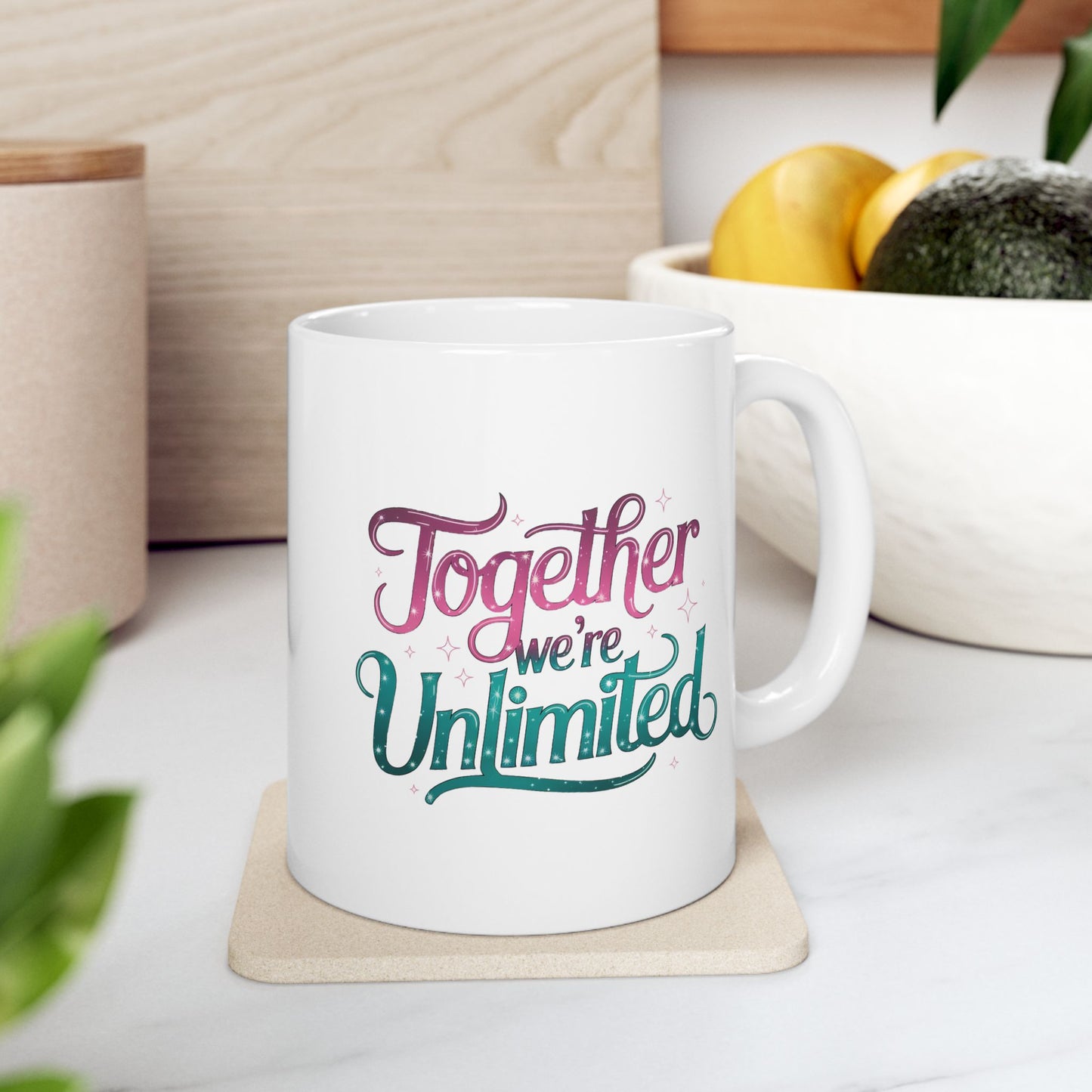 Together We’re Unlimited Mug – Wicked Musical Inspired Gift, Broadway Theater Quote Coffee Cup, Friendship Empowerment Mug, 11oz & 15oz