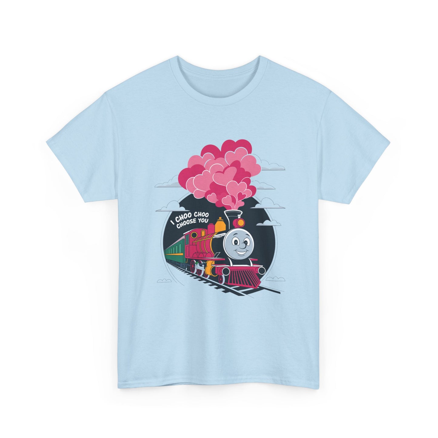 I Choo Choo Choose You Shirt, Cute Train Valentine Tee, Funny Love Graphic TShirt, Romantic Gift For Him Her, Valentine Pun Shir