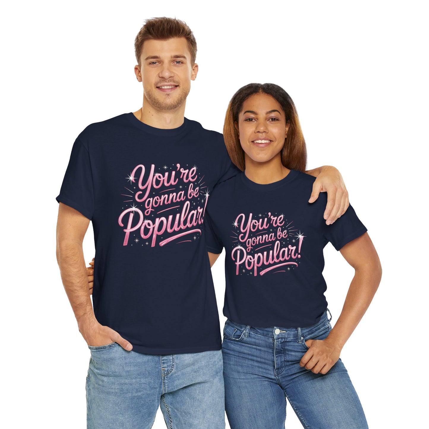 You’re Gonna Be Popular Wicked Musical Tee – Broadway Quote Shirt – Funny Retro Typography T-Shirt for Theatre Fans & Musical Lovers