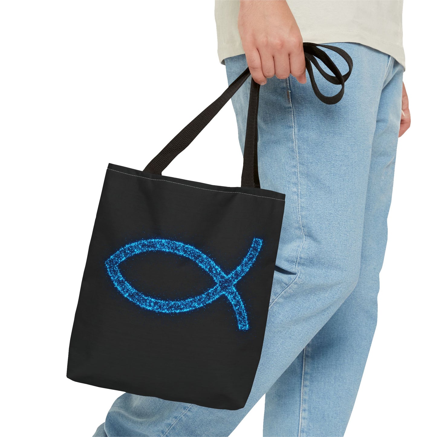 Sparkling Fish Symbol Tote Bag - Inspirational Vibes
