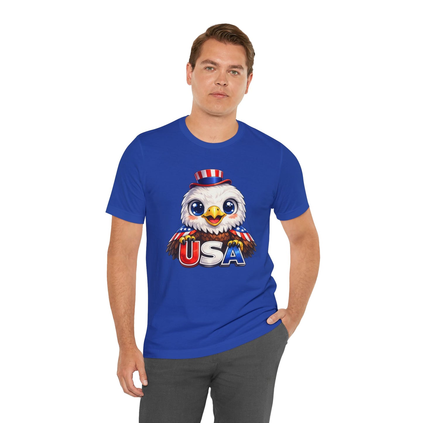 Cute USA Eagle Shirt, Patriotic Eagle T Shirt, Fourth Of July Shirt, American Flag Eagle Tee, Freedom Graphic Shirt, USA Pride Top