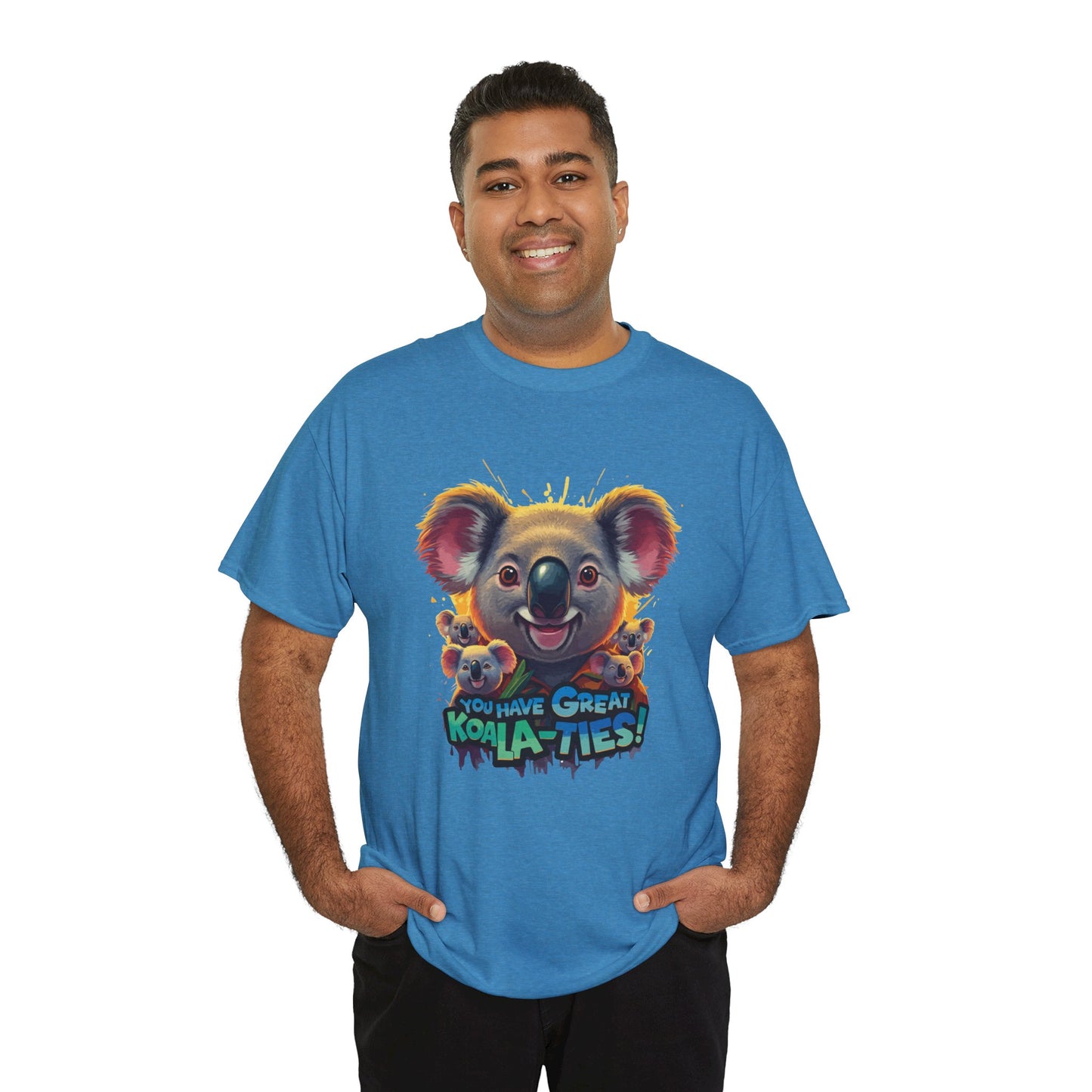 You Have Great Koala‑ties Tee – Cute Koala Pun T‑Shirt, Animal Lover Gift, Funny Wildlife Graphic, Unisex Casual Tee