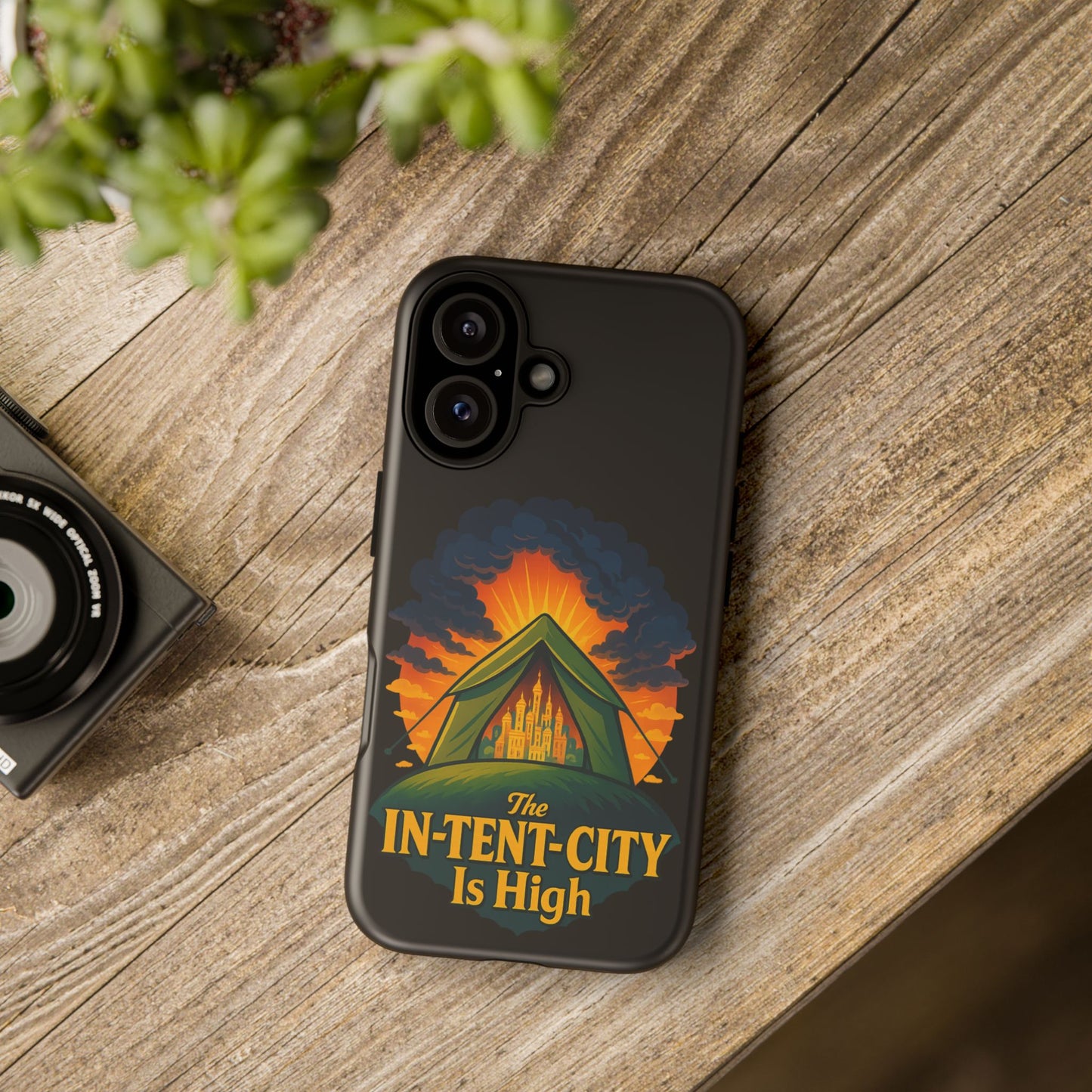 iPhone Case - The In-Tent-City is High Design Intense Phone Case Funny Intensity iPhone Case