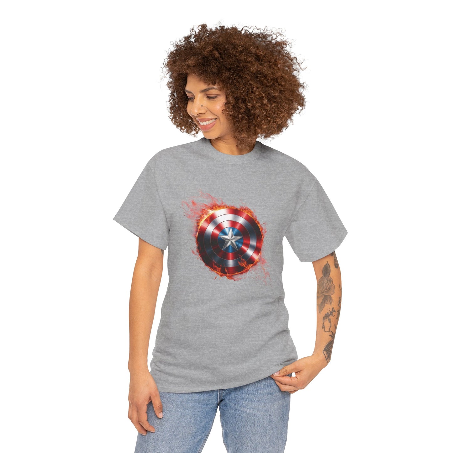 Captain America Flame Tee