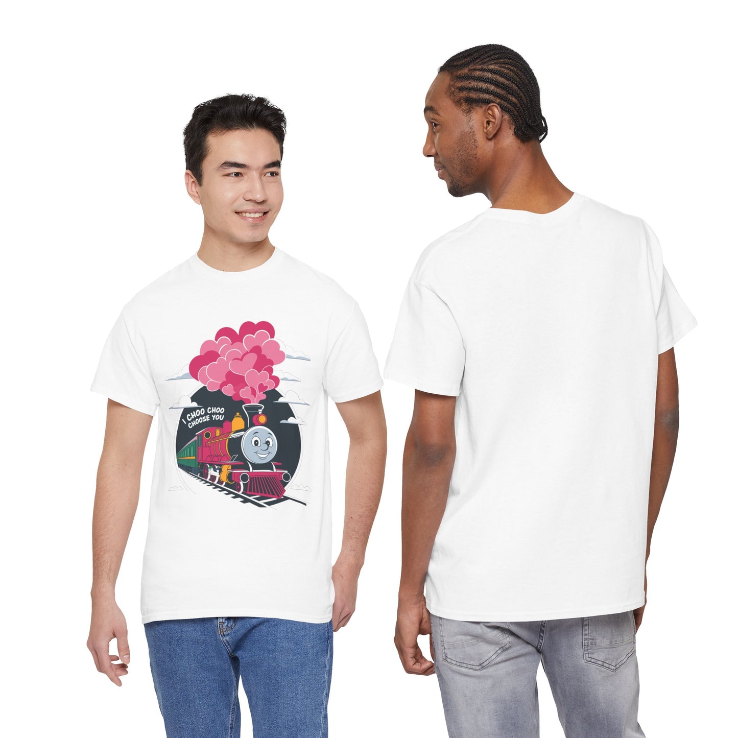 I Choo Choo Choose You Shirt, Cute Train Valentine Tee, Funny Love Graphic TShirt, Romantic Gift For Him Her, Valentine Pun Shir