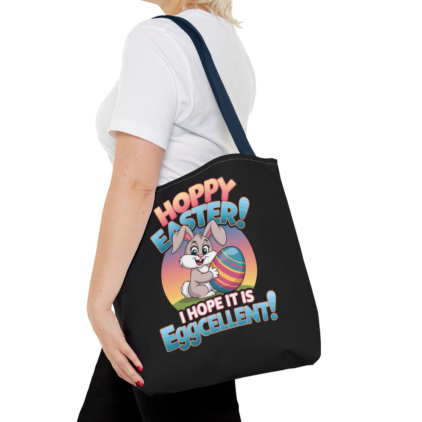Happy Easter Tote Bag Eggcellent Bunny Design Easter Bag Easter Gift Easter Tote Accessory